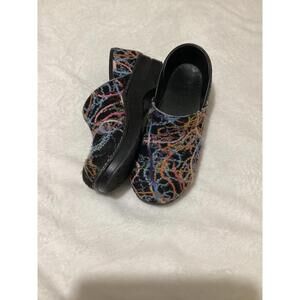 Dansko Clogs Women's EU 41 US 10.5-11 Scribble Print Comfort Shoes